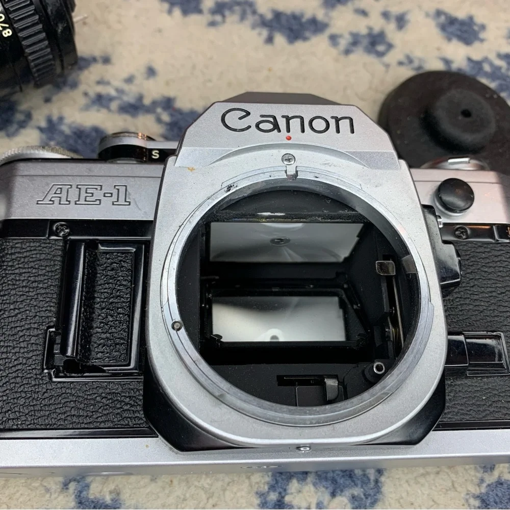Canon AE-1 Program 35mm SLR Camera With Lenses Bundle Fully Film Tested